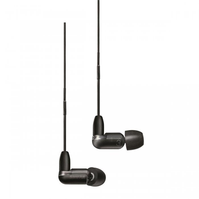 Shure AONIC 3 Sound Isolating Earphones w Balanced Armature Driver BLACK - Click Image to Close
