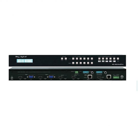 Key Digital KDMLV4X2PRO 4x2 4K Multi-View Presentation Matrix Switcher