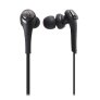 Audio-Technica ATH-CKS550iSBK Solid Bass In-Ear Headphones with Mic BLACK