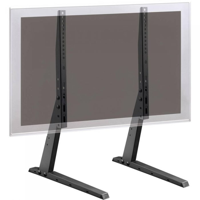 Sonora ST64 Universal Table-Top Replacement TV Stand for 37-70" TVs BLACK - Click Image to Close