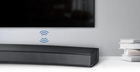 Description image for Samsung HW-M4500 2.1-Channel Curved Soundbar System with Wireless Subwoofer BLACK