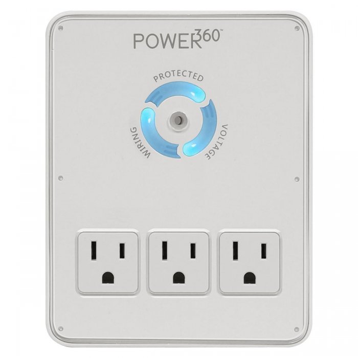 Panamax P360-DOCK Outlet Wall Dock with USB Charging Station WHITE - Click Image to Close