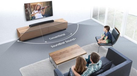Description image for Samsung HW-MS6500 Curved Premium Soundbar DARK TITAN