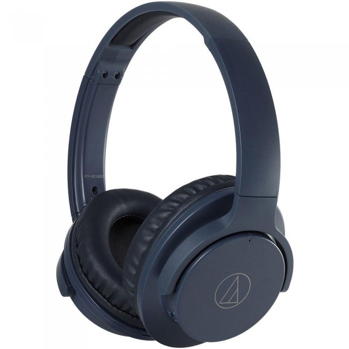 Audio-Technica ATH-ANC500BTNV Wireless Active Noise Cancelling Headphones NAVY - Click Image to Close