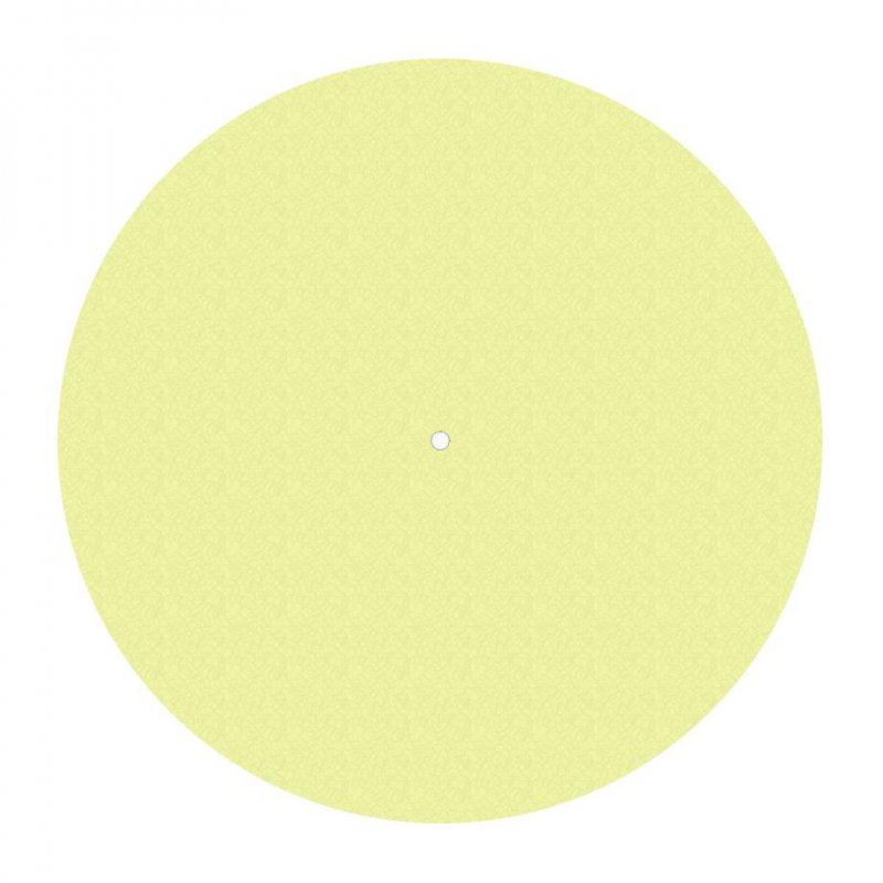 Pro-ject Turntable Slipmat Felt Mat 300mm YELLOW