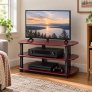 Tech-Craft BET32M 32-Inch Three-Tier Audio Video TV Stand MAHOGANY