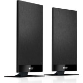 KEF T101 Ultra-Thin On-Wall Satellite Speakers PAIR BLACK