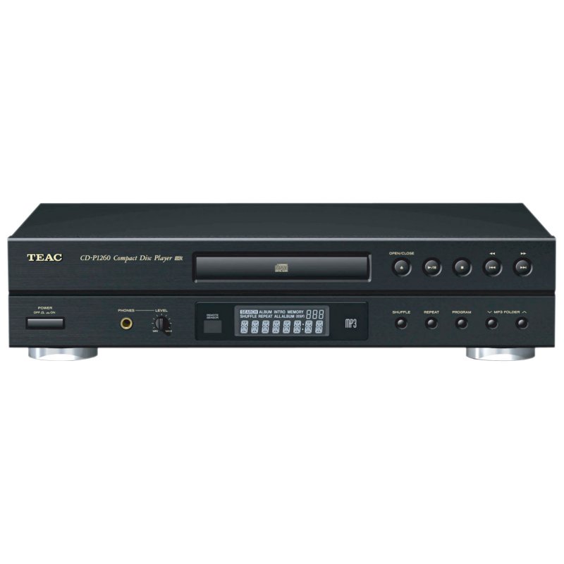 Teac CD-P1260 Home Stereo Component CD, CD-R/RW and MP3 Player