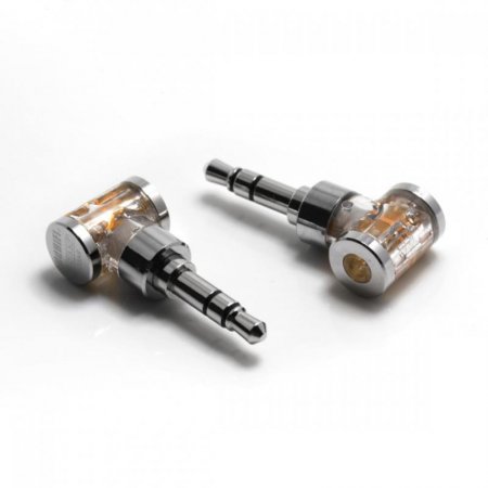 Description image for ddHiFi DJ35AR Rhodium Plated 2.5mm Female to 3.5mm Male Headphone Jack Adapter
