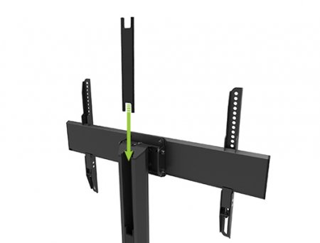 Description image for Kanto TTS150 Universal Tabletop TV Stand for 42"-86" TVs BLACK