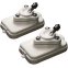MacroMount Swivel Mount for Speakers with 3/8" - 16 Threaded Mount Inserts (Pair) WHITE