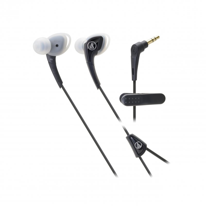 Audio-Technica ATHSPORT2BK Sonic Sport In-Ear Headphones BLACK