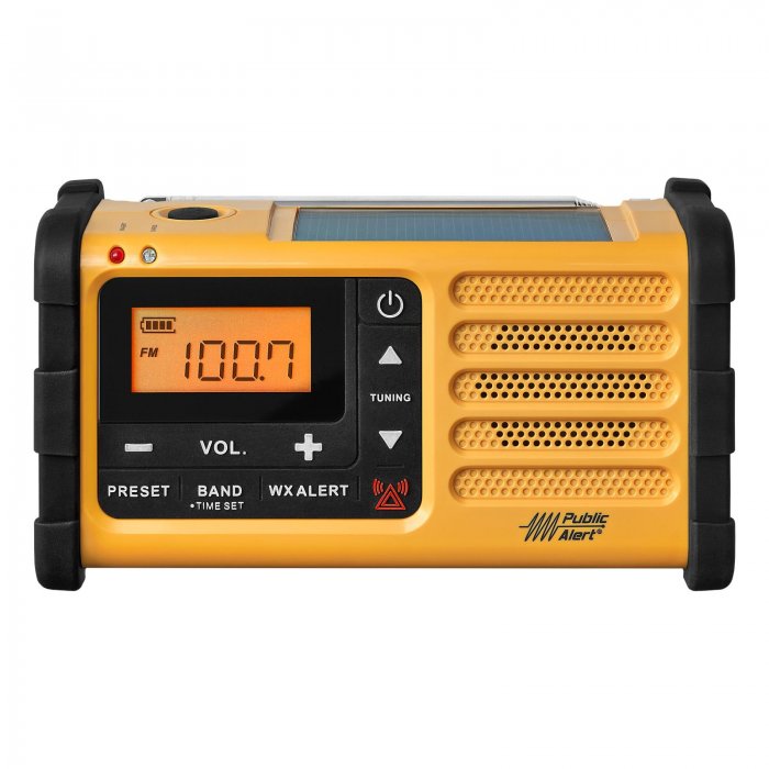 Sangean MMR-88 FM/AM All-Weather Handcrank Solar Emergency Alert Radio - Click Image to Close