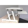 Rocelco ADR Sit-To-Stand 32-Inch Adjustable Desk Riser WHITE