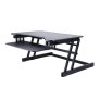 Rocelco ADR Sit-To-Stand 32-Inch Adjustable Desk Riser GREY