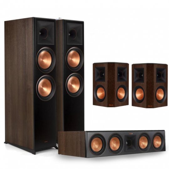 Klipsch Reference RP-8000FB II Home Theater System Bundle WALNUT