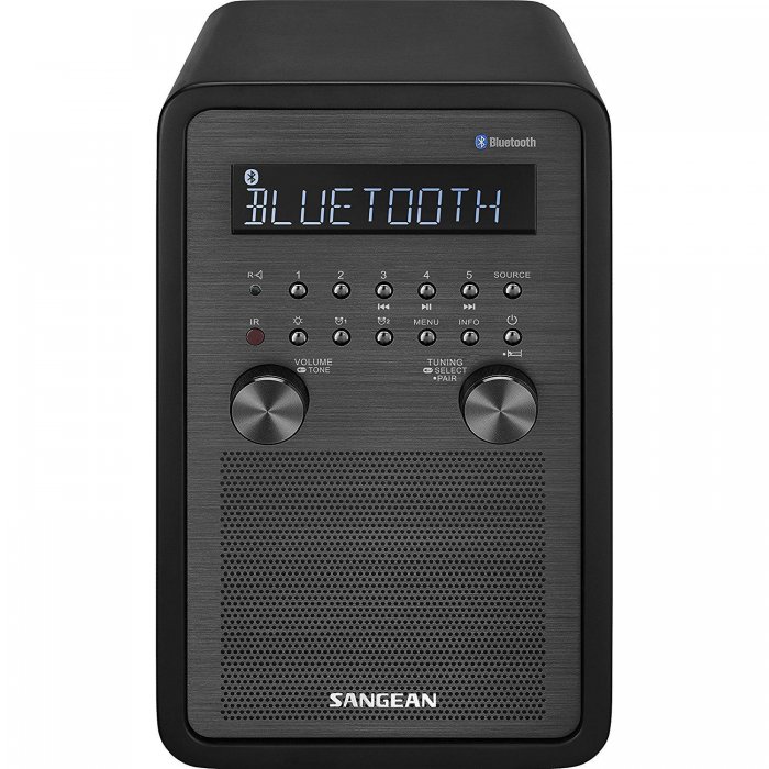 Sangean FM-RBDS/AM/Bluetooth Wood Cabinet Table Top Stereo Digital Receiver - Click Image to Close