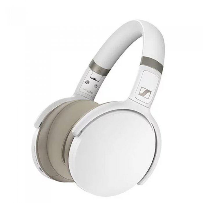 Sennheiser HD 450BT Over Ear Wireless Headphone WHITE - Click Image to Close
