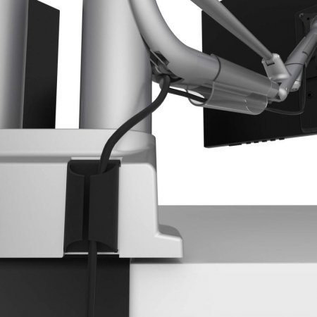 Description image for Kanto DMS2000S Dual Arm Desktop Monitor Mount SILVER