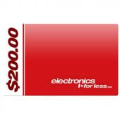 electronicsforless.ca Gift Card : $200.00 Value