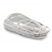 Ultralink UHS90CL Telephone Line Cord WHITE (7FT)