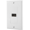 Energy Flat Panel Series HDMI Wall Plate WHITE