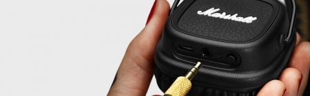 Description image for Marshall MAJOR II On-Ear Bluetooth Headphones BLACK