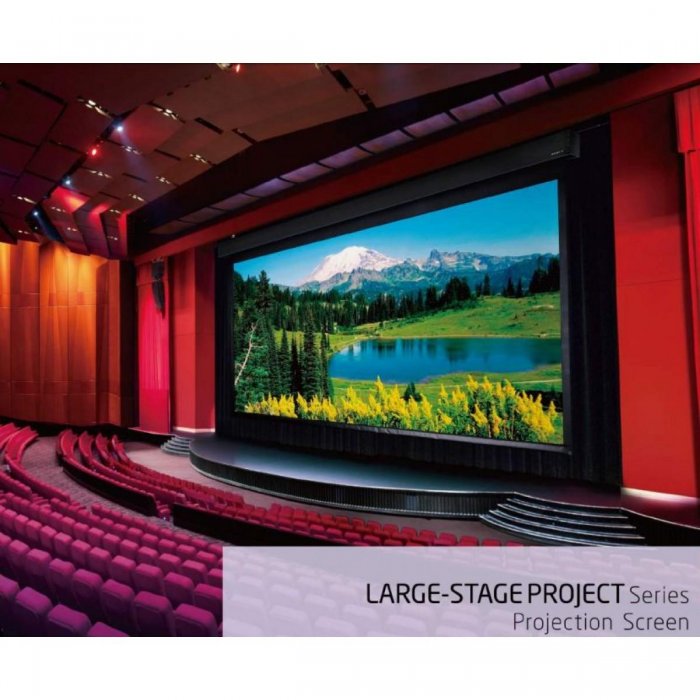 Grandview LS-MA 250" Large Stage Motorized Projection Screen 16:9 - Click Image to Close