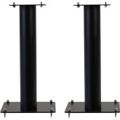 NorStone Stylum 1 Speaker Stands with Adjustable Spikes and Cable Management (Pair) BLACK SATIN