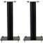 NorStone Stylum 1 Speaker Stands with Adjustable Spikes and Cable Management (Pair) BLACK SATIN