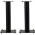 NorStone Stylum 1 Speaker Stands with Adjustable Spikes and Cable Management (Pair) BLACK SATIN