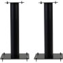 NorStone Stylum 1 Speaker Stands with Adjustable Spikes and Cable Management (Pair) BLACK SATIN