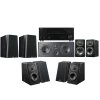 Onkyo TXRZ30 + SVS Prime Complete Home Theater Speaker System Bundle BLACK ASH