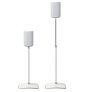 Sanus WSSE1A2 Height-Adjustable Speaker Stands for Sonos Era 100 (Pair) WHITE