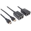 Manhattan 177276 HDMI 1.2 Cat5e/Cat6 1080p Extender Kit up to 30m BLACK