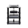 NorStone Epur 4 HiFi Cabinet 4 Shelves Rack (Each) BLACK SATIN
