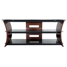 Bell'O CW356 Rich Caramel Brown Finish Curved Wood Audio/Video System