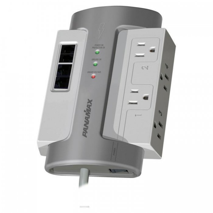Panamax M4LT-EX 4-Outlet Filtered and Surge Protector, - Click Image to Close