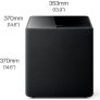 KEF Kube 10 MIE 10" Powered Subwoofer 300W BLACK