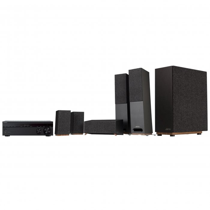 Sony and Jamo 5.1 Complete Surround System BLACK - Open Box - Click Image to Close