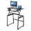 Rocelco DADR40+FSM 40" Adjustable Standing Desk BLACK