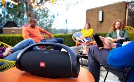 Description image for JBL BOOMBOX Portable Bluetooth Waterproof Speaker BLACK - Open Box