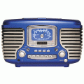 Crosley CR612-BL (Blue) Corsair Retro Clock Radio CD Player