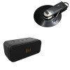 Audio-Technica Sound Burger AT-SB727 & Klipsch Nashville Portable Bluetooth Vinyl Turntable and Speaker Bundle BLACK