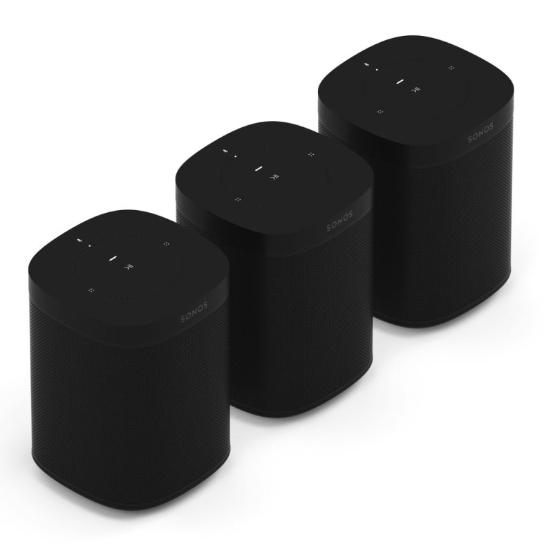 SONOS Three Room Set with Sonos One BLACK