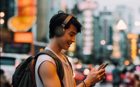 Description image for JBL Tune 660NC Wireless On-Ear Active Noise-Cancelling Headphones WHITE
