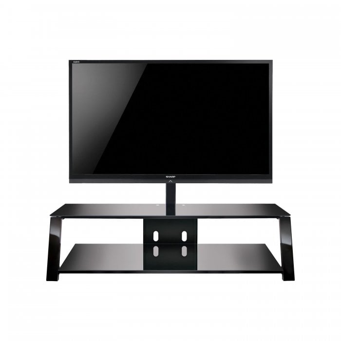 Bell'O TP4463 Triple Play 63-Inch TV Stand for TVs up to 70-Inch BLACK - Click Image to Close