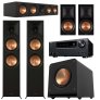 Klipsch & Onkyo Reference Premiere 5.1.4 Channel Dolby Atmos Home Theater Speaker and Receiver Bundle BLACK