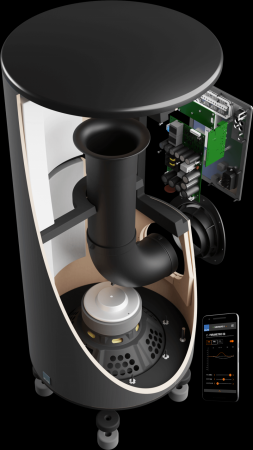 Description image for SVS PC-2000 PRO 12-Inch Cylinder Subwoofer with Sledge STA-550D Amp PIANO BLACK
