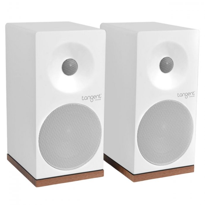 Tangent Spectrum X5 2-way Bass-Reflex Lacquered Passive Bookshelf Speakers (Pair) WHITE - Click Image to Close